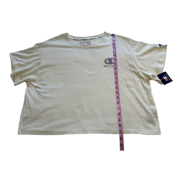 Champion Women’s Short Sleeve Crewneck Crop Top - Size XL - Picture 8 of 11